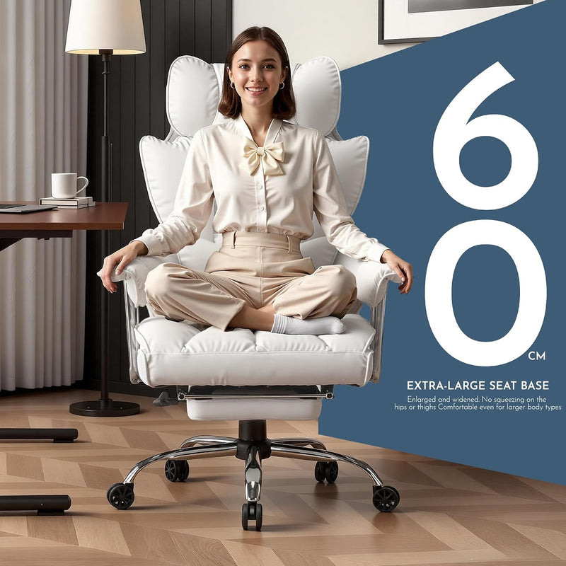 Desk Office Chair Big and Tall PU Leather