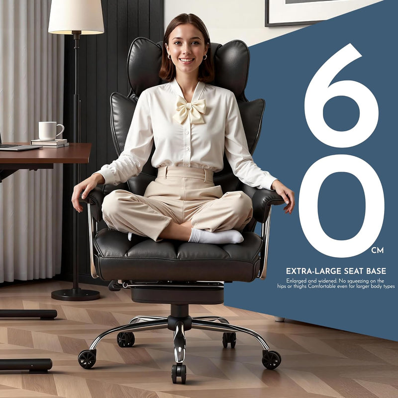 Desk Office Chair Big and Tall PU Leather