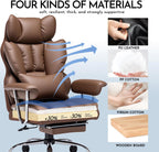 Desk Office Chair Big and Tall PU Leather