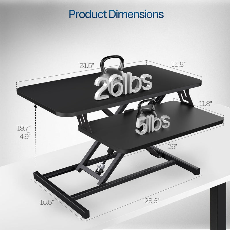 Desk Riser 80CM Standing Converter with Quick
