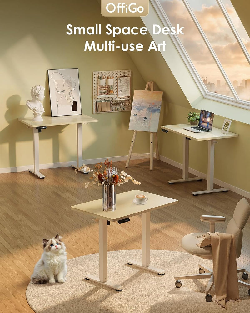 Desk Small Height Adjustable with 3 Memory Heights