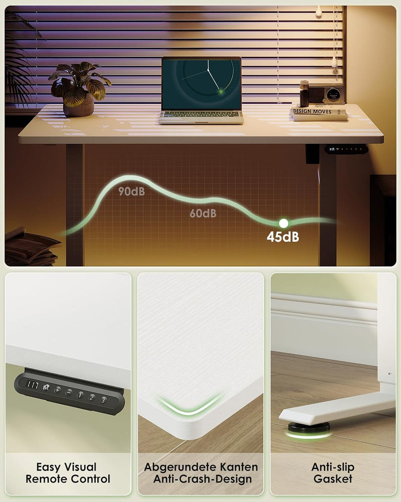 Desk Small Height Adjustable with 3 Memory Heights