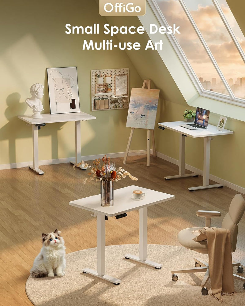 Desk Small Height Adjustable with 3 Memory Heights