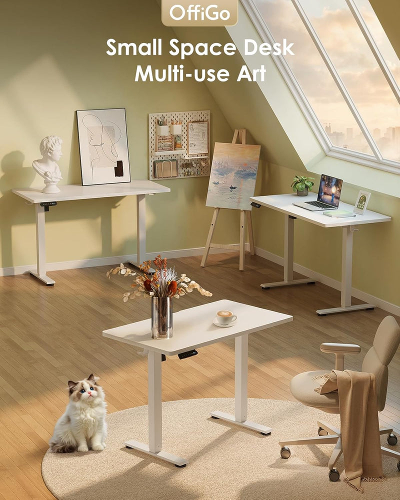 Desk Small Height Adjustable with 3 Memory Heights