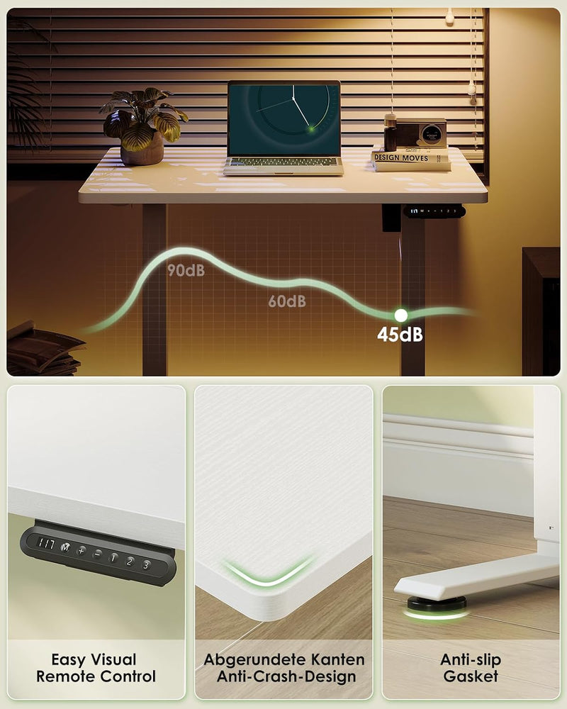 Desk Small Height Adjustable with 3 Memory Heights