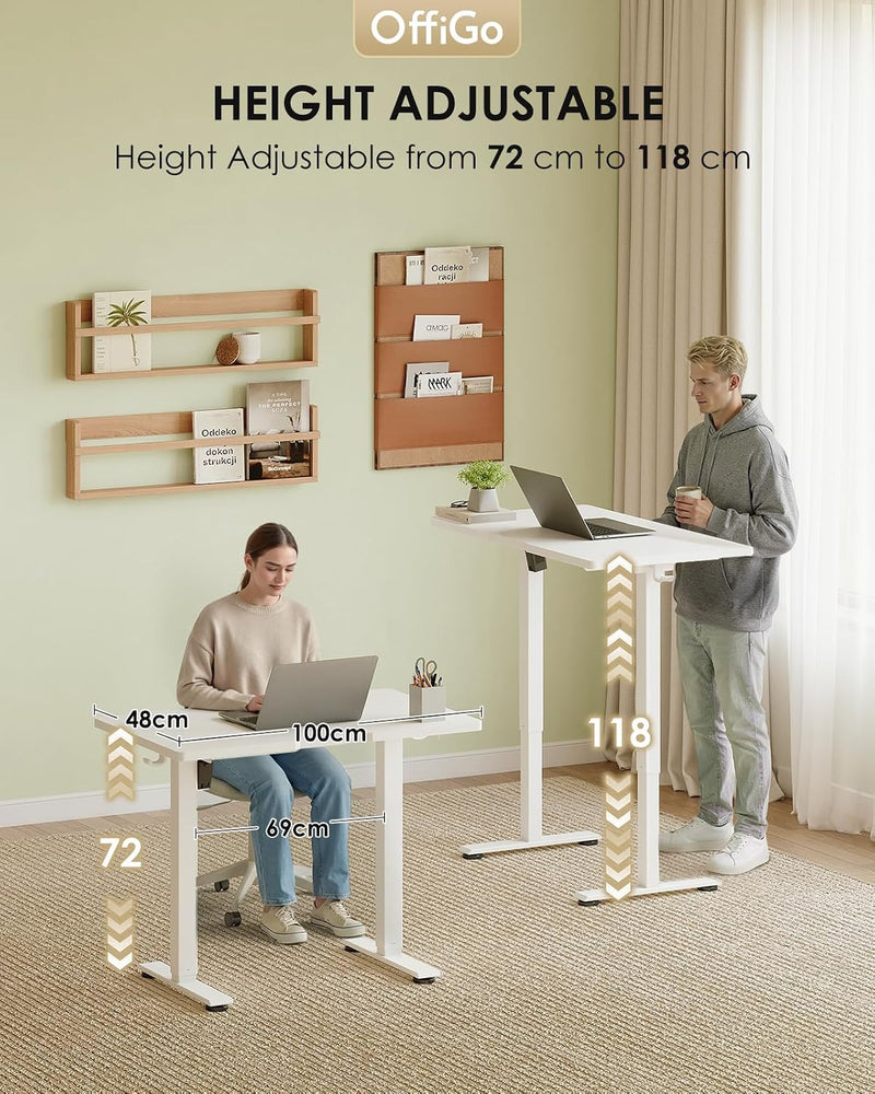Desk Small Height Adjustable with 3 Memory Heights