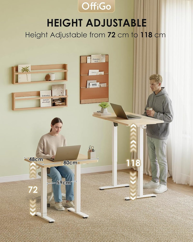 Desk Small Height Adjustable with 3 Memory Heights