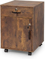 Desk Trolley with Drawer Door Filing Cabinet on