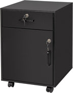 Desk Trolley with Drawer Door Filing Cabinet on