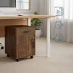 Desk Trolley with Drawer Door Filing Cabinet on