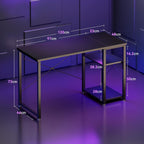 Desk with Reversible Storage Shelves