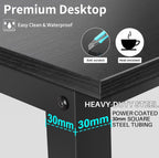 Desk with Shelves Computer 3-Tier Storage