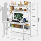 Computer Desk with Shelves Work Storage