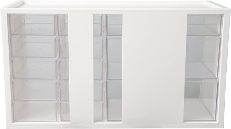 Desktop Small Parts Cabinet W 13 Clear Drawers