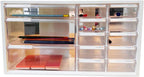 Desktop Small Parts Cabinet W 13 Clear Drawers
