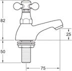Deva Tudor Basin Taps Traditional Brass Victorian Style
