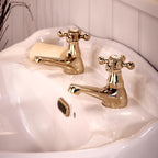 Deva Tudor Basin Taps Traditional Brass Victorian Style