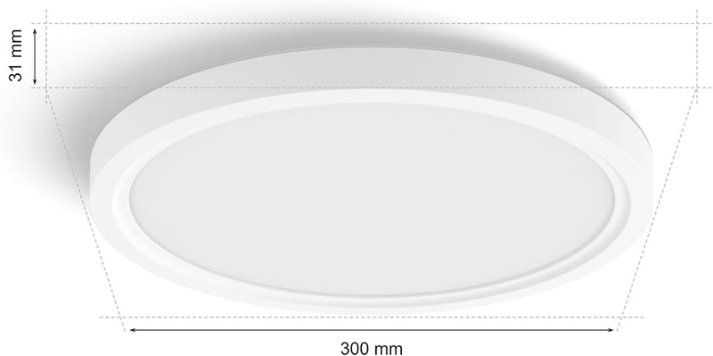 Devote Smart LED Panel and Colour Ambiance Round (1 Pack)