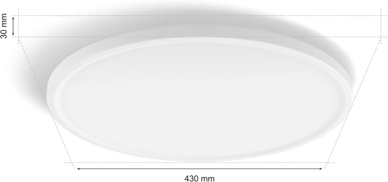Devote Smart LED Panel and Colour Ambiance Round (1 Pack)