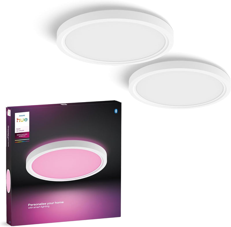 Devote Smart LED Panel and Colour Ambiance Round (1 Pack)