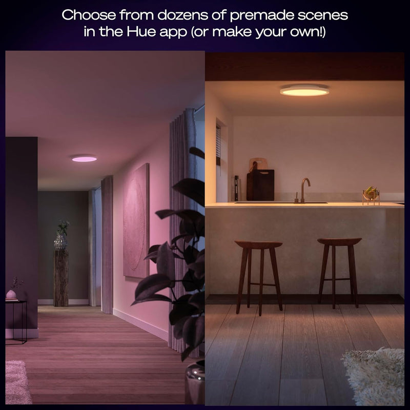 Devote Smart LED Panel and Colour Ambiance Round (1 Pack)