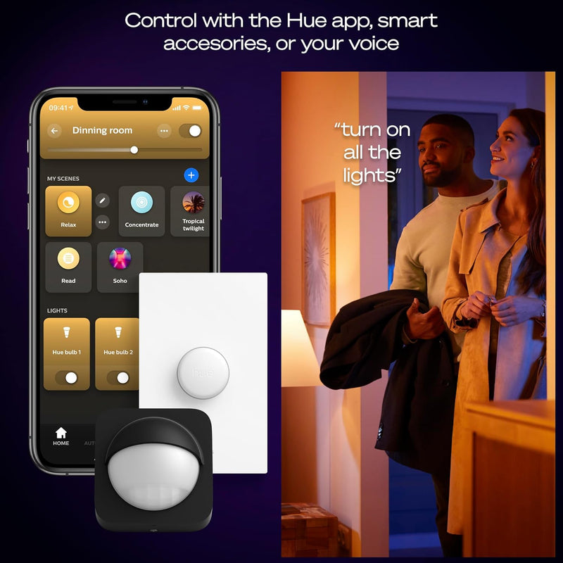 Devote Smart LED Panel and Colour Ambiance Round (1 Pack)