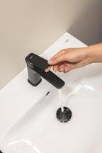 Dice Lever Basin Mixer with Push-Open Waste Set