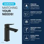Dice Lever Basin Mixer with Push-Open Waste Set