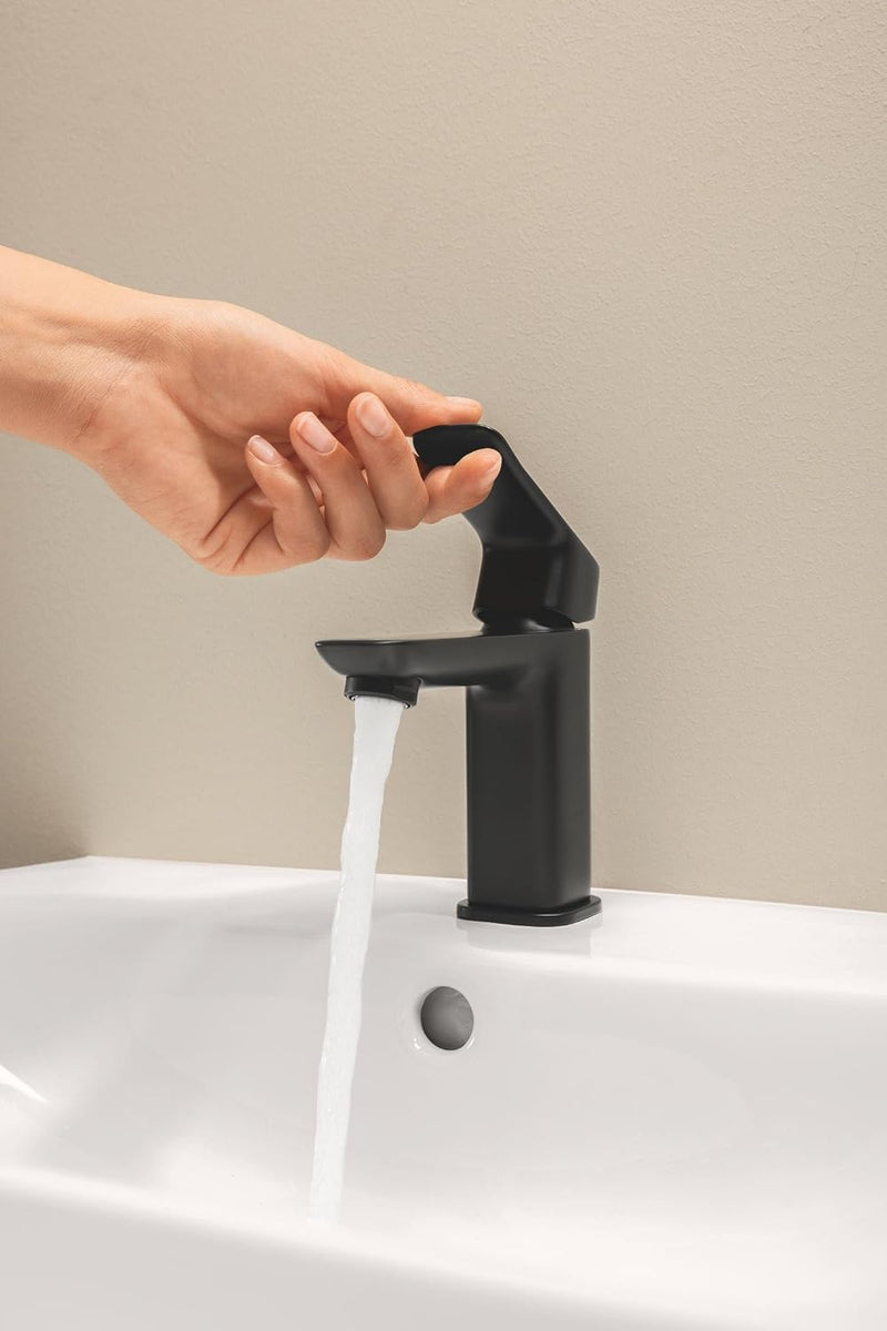 Dice Single Lever Basin Mixer Tap with Pop-Up