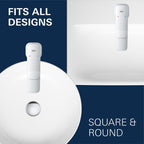 Dice Single Lever Basin Mixer Tap with Pop-Up
