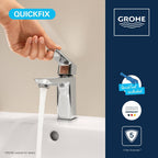Dice Single Lever Basin Mixer Tap with Pop-Up