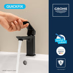 Dice Single Lever Basin Mixer Tap with Pop-Up