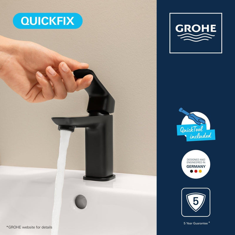 Dice Single Lever Basin Mixer Tap with Pop-Up