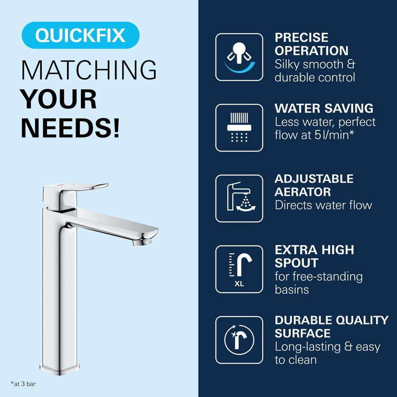 Dice Smooth Body Washbasin Mixer Tap for Free