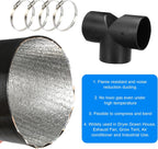 Diesel Heater Exhaust Pipe Set 75MM Ducting T