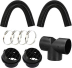 Diesel Heater Exhaust Pipe Set 75MM Ducting T