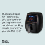 Digital Dual Zone Airfryer Compact Space Saving 7.2L