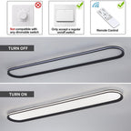 Dimmable Metal LED Ceiling Light Slim Edge