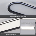 Dimmable Metal LED Ceiling Light Slim Edge