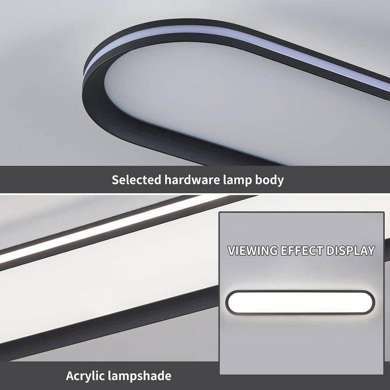Dimmable Metal LED Ceiling Light Slim Edge