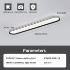 Dimmable Metal LED Ceiling Light Slim Edge