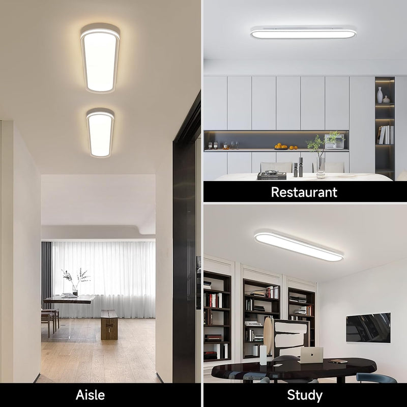 Dimmable Metal LED Ceiling Light Slim Edge
