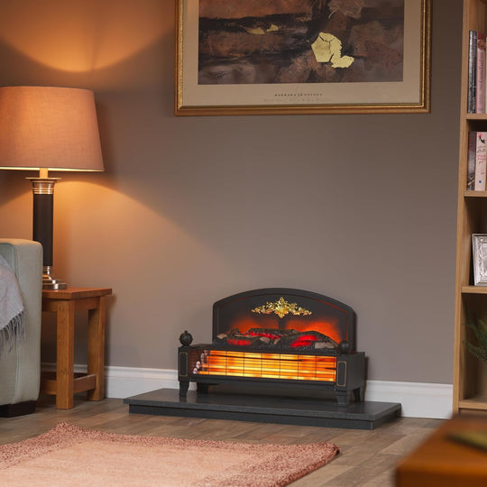 Yeominster Radiant Bar Fire Traditionally Styled Freestanding