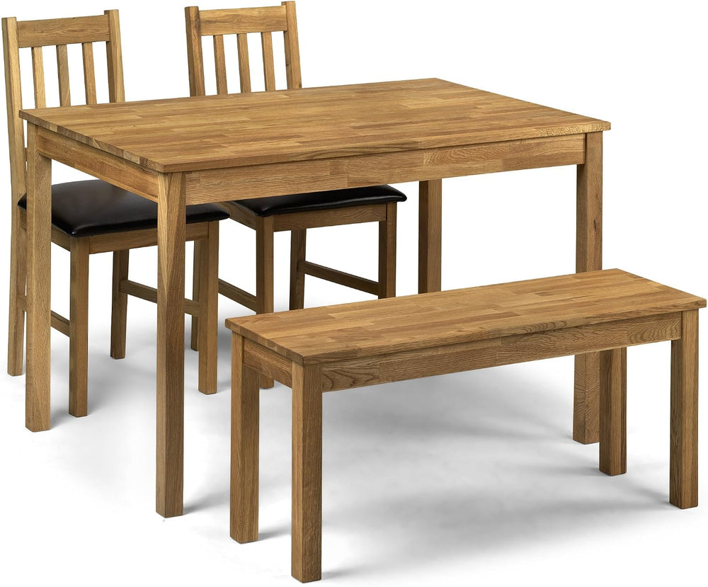 Dining Bench for 2 Solid Oak H45 X