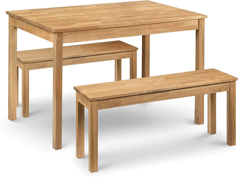 Dining Bench for 2 Solid Oak H45 X