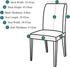 Dining Chair Covers Modern Elastic Stretch Protector (Set of 6)