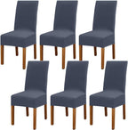 Dining Chair Covers Modern Elastic Stretch Protector (Set of 6)