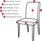 Dining Chair Covers Modern Elastic Stretch Protector (Set of 6)