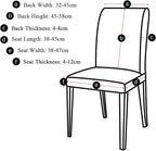 Dining Chair Covers Modern Elastic Stretch Protector (Set of 6)