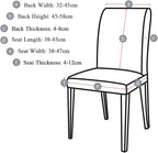 Dining Chair Covers Modern Elastic Stretch Protector (Set of 6)